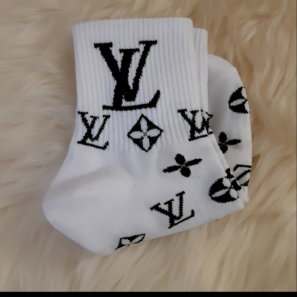 white louis vuitton socks